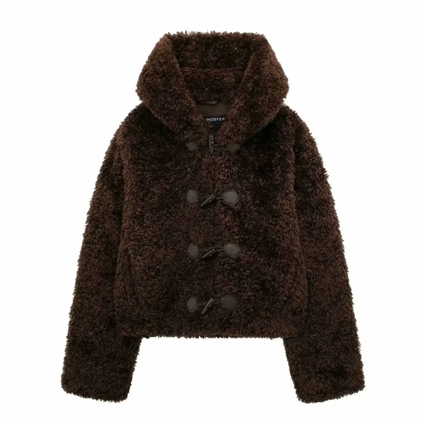 Horn Button Teddy Fur: Wholesale Women's Coats